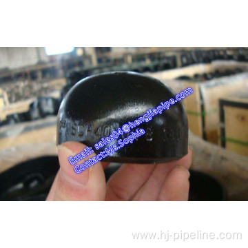 butt weld black pipe end cap SCH40